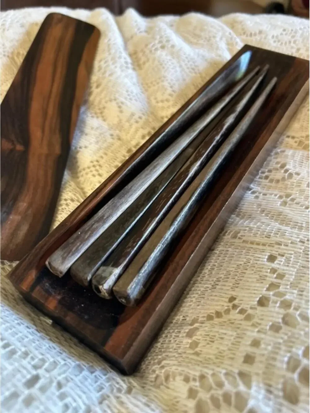 Handcrafted Wooden Chopsticks Set with Storage Box
